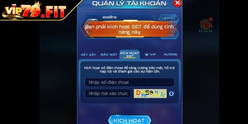 Đăng Ký VIP79 - Bước Khởi Đầu Trải Nghiệm Giải Trí Đỉnh Cao 3 Điền đầy đủ dữ liệu