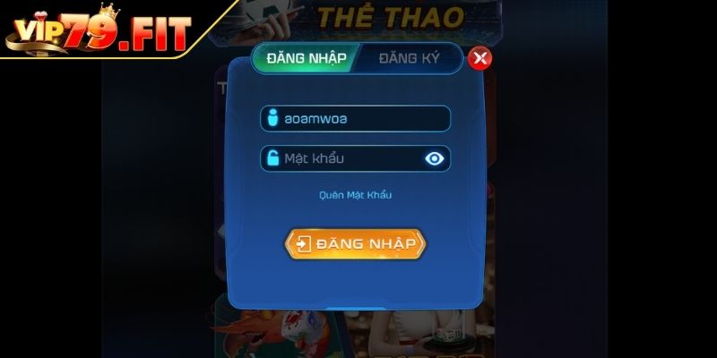 Đăng Nhập VIP79 - Bí Quyết Tham Gia Cá Cược Nhanh Và An Toàn 2 Tìm và chọn nút Login