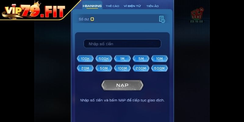 Điều Khoản Sử Dụng VIP79 Và Quy Định Quan Trọng Cần Nắm Rõ 2 Giao dịch và nạp rút