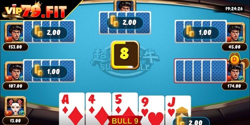 Cách Chơi Bài Bull Bull VIP79 Chi Tiết Và Dễ Hiểu Cho Newbie 2 Quy trình từng vòng chơi