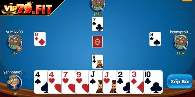 Cách Chơi Bài Tấn VIP79 Chi Tiết Và Đơn Giản Cho Người Mới 1 Bộ bài, số lượng người chơi