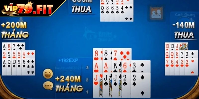 Cách tính chi bài Binh chuẩn xác và chi tiết nhất từ VIP79 2 Các trường hợp thắng trong cách tính chi bài Binh