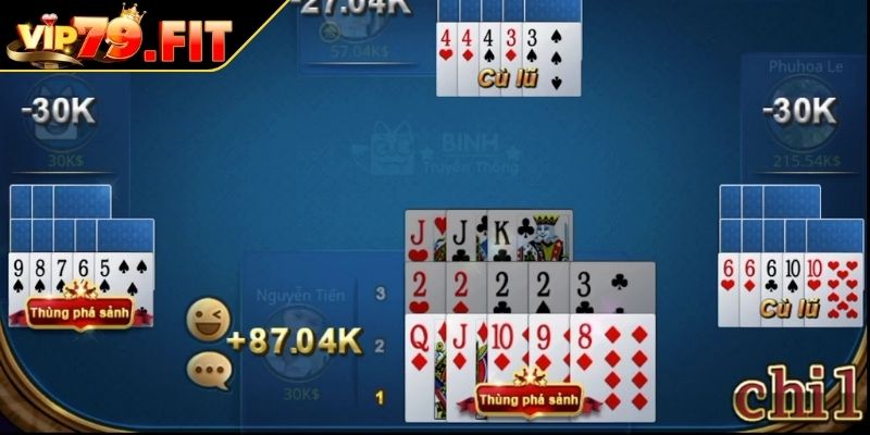 Thùng Phá Sảnh - Phân Loại Và Giá Trị Trong Game Bài VIP79 3 Cách tận dụng trong chiến thuật